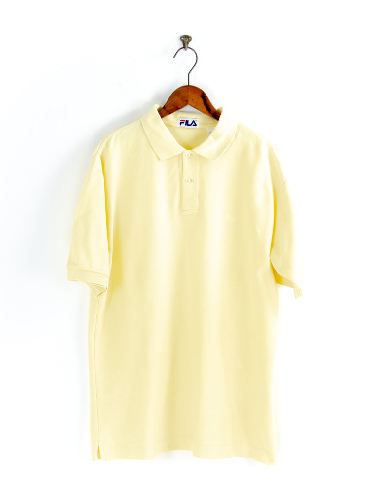 Gelbes Fila Polo T-Shirt XL