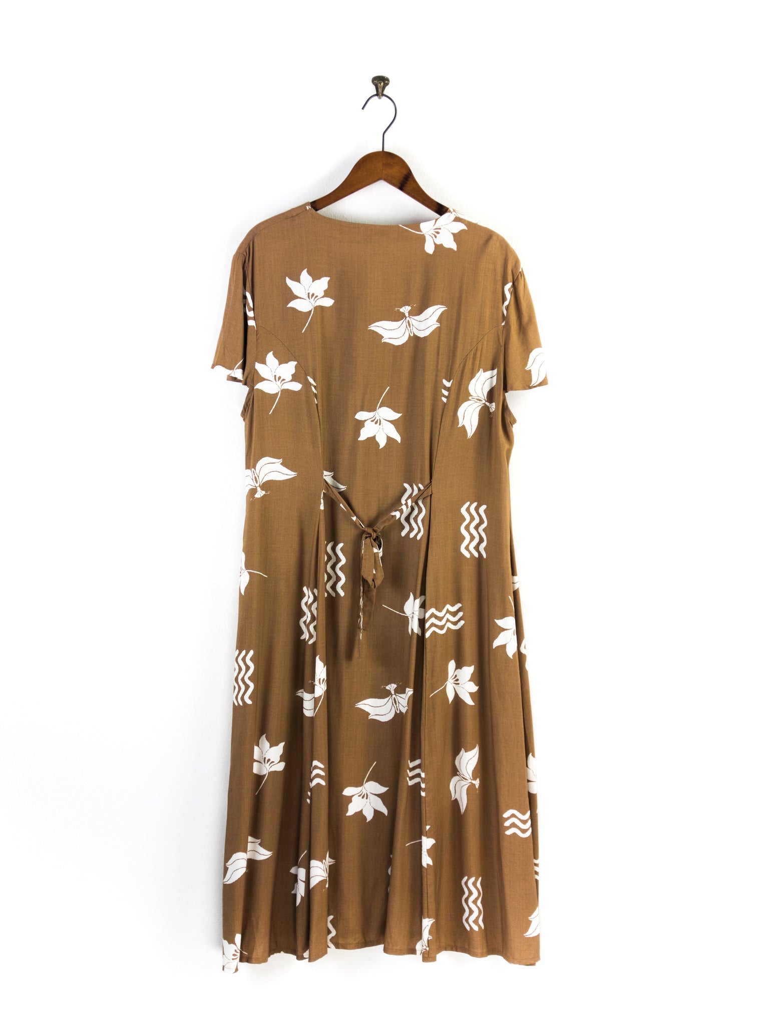 Vintage Viskose Kleid XL