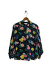 Long-sleeved blouse floral pattern M.
