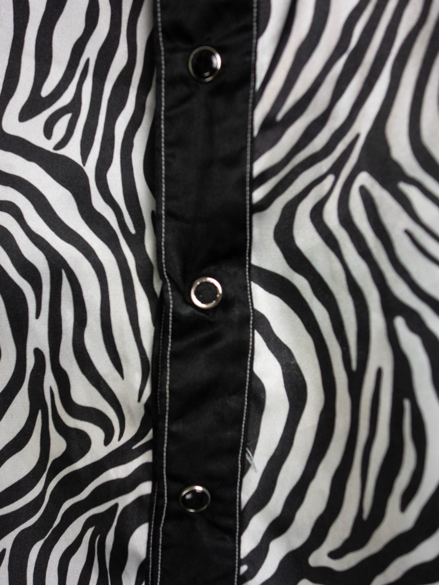 Zebra Muster/Patch Bluse Langarm M